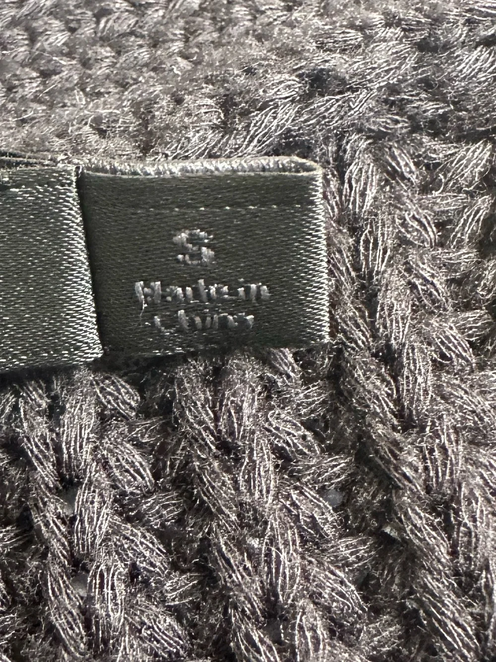 Jenni Kayne Women’s Black Chunky Knit Oversized Organic Cotton Cardigan- Small